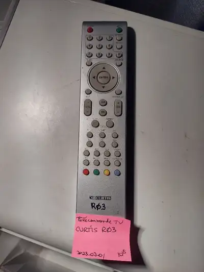 Télécommande CURTIS R03 TV Remote Control, View more