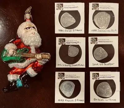 Guitar picks made from coins, View more