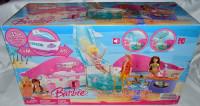 BARBIE 4FT. PARTY CRUISE PLAYSET-SOUNDS, LIGHTS + 35 ACCESSORIES