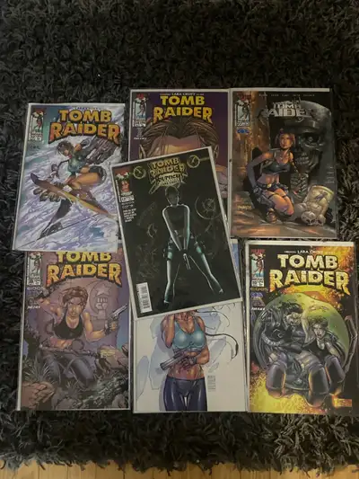 lot of 7 vintage Tomb Raider comics Lara Croft, View more