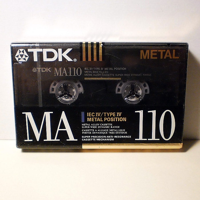 TDK MA 110 TYPE IV METAL BLANK CASSETTE TAPE SEALED NEW CDs, DVDs