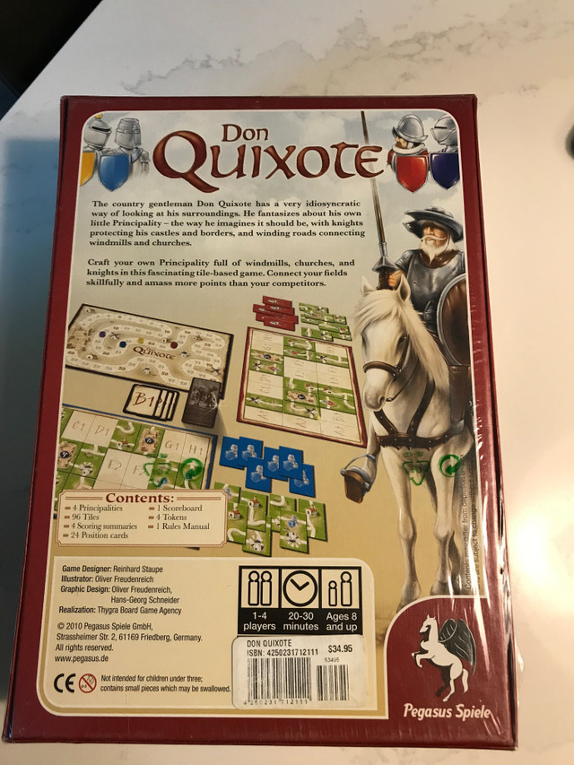 Don Quixote Board Game New In Package in Toys & Games in Winnipeg - Image 2