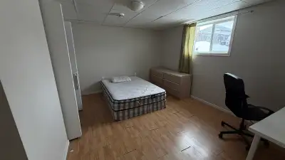 Furnished house basement room available for rent in a quiet, convenient location just a 5-minute dri...