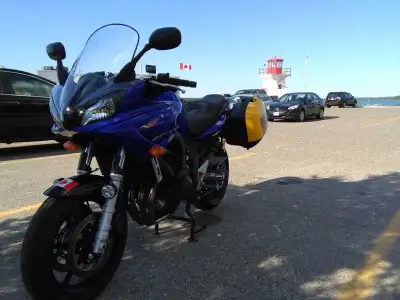 This is the do it all motorcycle 32-in seat height 52 miles per gallon top speed of 148 mph and very...