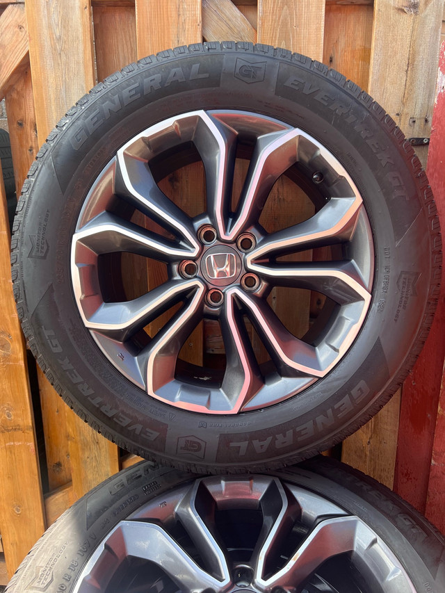 Honda OEM Wheels with General Tires in Tires & Rims in City of Toronto - Image 3