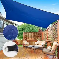 13'X13' Blue Sun Shade Sail Voile d'ombrage UV Block Canopy Wate