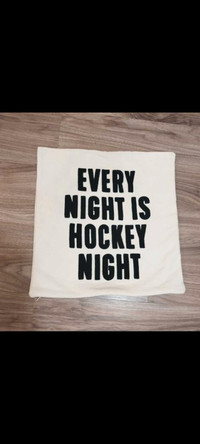 New Hockey Pillow Cover!