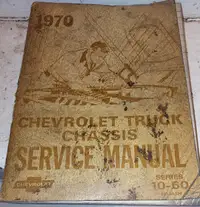 1970 Chevrolet 10-60 Truck Service Manual