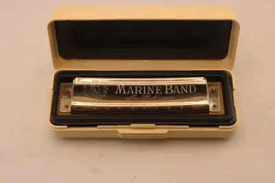 Hohner Marine Band 1896 Harmonica, Note "C" w/ Case (#41562), View more