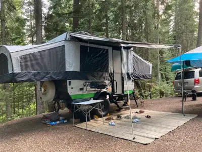 Forest River 2021 Viking 2107LS Off Road Tent Trailer AC 360W Solar Panel 2-6V Batteries Battery Dis...