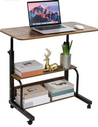 Dekhaoxe Small Desk for Laptop Small Space Portable Desk
