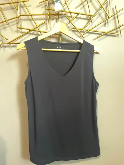 Cleo Navy Sleeveless Work Top, View more