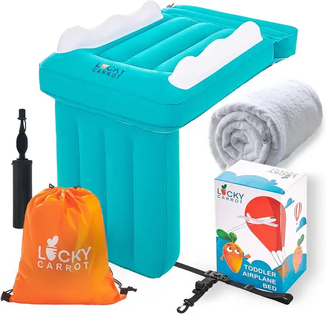 NEW Airplane Bed for Baby; Inflatable, w/ Pump, Belt, Repair Kit in Cribs in Mississauga / Peel Region - Image 2
