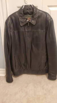 Genuine Leather Winter Jacket/coat Mens L