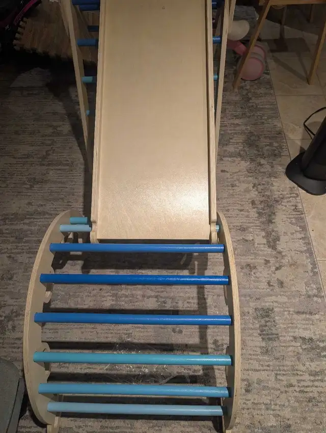 Bluebead Wooden Climbing Arch and Slide in Toys in Hamilton - Image 4