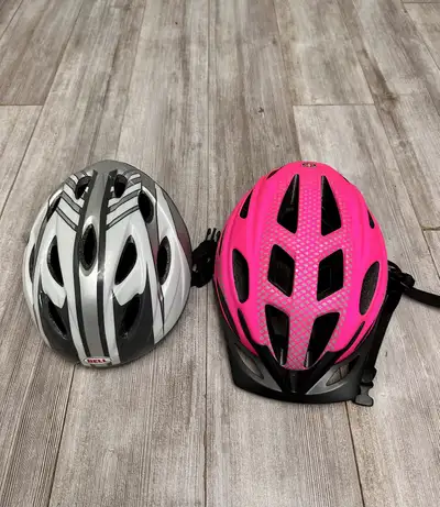 Schwinn Bell Adult Bicycle Helmets 2 Grey Pink Used Youth, View more