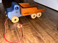 Canadian handmade Wooden transport pull truck 
