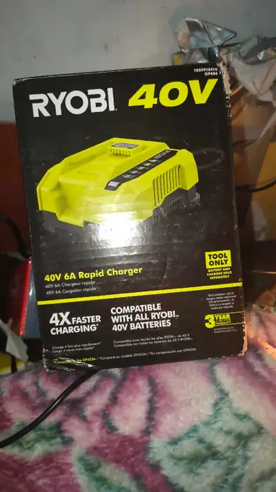 Ryobi 40v charger only , View more