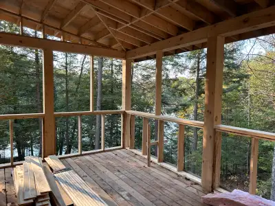 Peak summer Wakefield lakefront rental (31-day min)