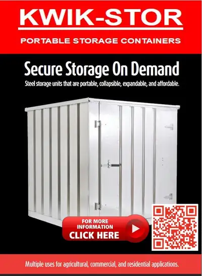 KWIK-STOR STORAGE CONTAINERS, SHEDS AND CABINETS. MADE IN CANADA, View more
