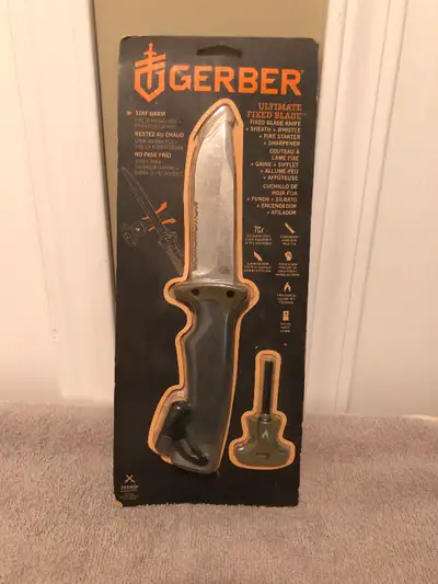 Gerber Gear Ultimate Outdoors Survival Knife - Fixed Blade Knife, View more
