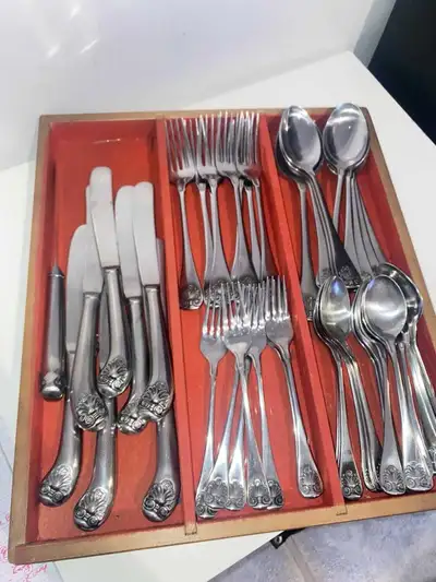 Vintage Flatware 49 Piece Set, View more