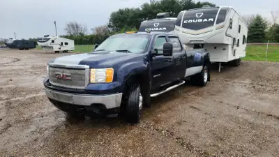 Selling my work truck, setup for Hotshoting, with sleeping area, 5th wheel, slop tank, rock guard et...
