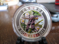 2013 CANADA $10 FINE SILVER PROOF "TWELVE- SPOTTED SKIMMER