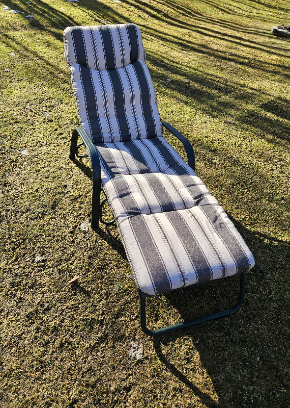Outdoor Lounge Chair with Cushion in Patio & Garden Furniture in Barrie - Image 3