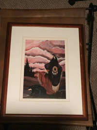 Mabimeguil First Nations Signed Art -"In praise of Mother Earth