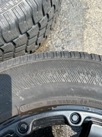 Winter tires on rims 255/70R/18