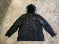 NEXT-TO-NEW women's black jacket w/hood (size XL)