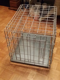 25" Folding Metal Very Durable Dog Pet Crate Cage - Like new