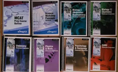 MCAT Prep course - Prep 101 various subjects Classroom Companion, View more