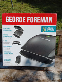 New George Foreman 5 Serving Grill & Panini