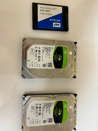 Hard drives and SSD