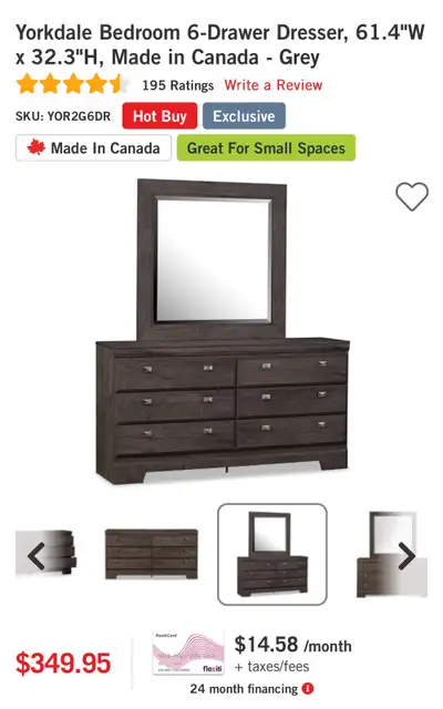 2 Nightstands and 1 dresser - Available together or separately., View more