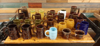 Vintage Belle Collection de 25 Mugs de Céramique de Beauce