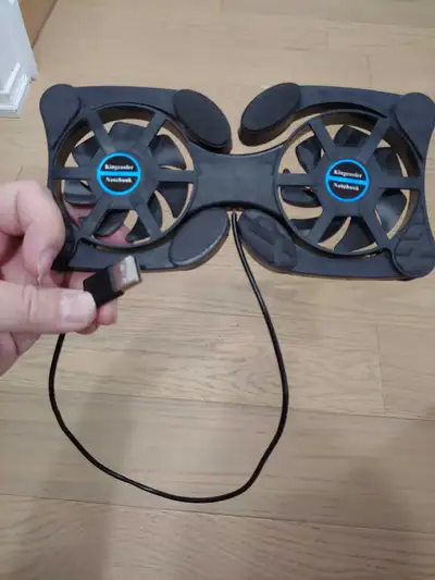 Portable Mini Laptop Cooling Pad with Dual Fans, View more