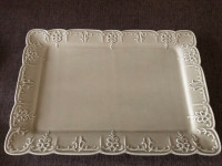 Vintage super large porcelain serving tray platter marked