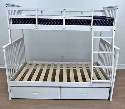 Brand New Single Over Double Wooden Bunk Bed with Storage Drawer, View more