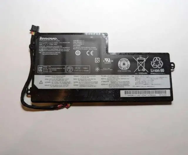 Thinkpad Lenovo T450 Battery 45N1111 11.1V 24Wh in Laptop Accessories in City of Toronto - Image 2