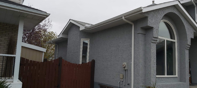 Soffit, fascia, gutter, downpipes, shingles.  in Roofing in Edmonton - Image 4