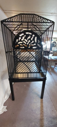 1 of a kind custom Wrought iron parrot cage.