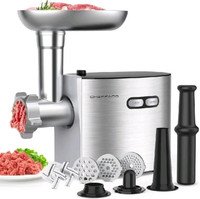 CHEFFANO Meat Grinder, 2600W Max Stainless Steel F