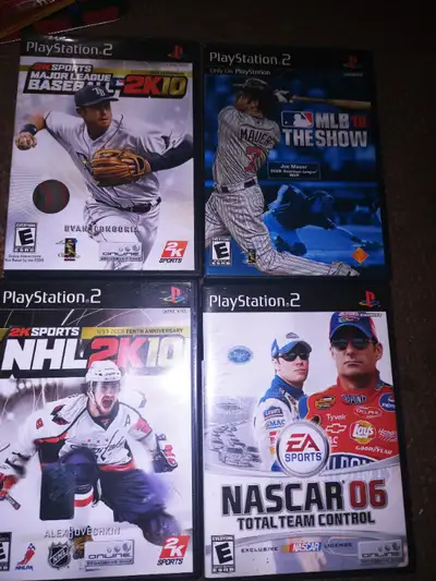 FOUR PLAYSTATION 2 SPORTS GAMES, View more