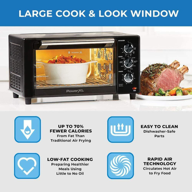 NEW Power XL 8-In-1 Air Fryer Grill new without box in Microwaves & Cookers in City of Toronto - Image 4