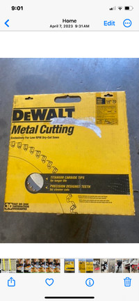 Metal cutting blades 14”