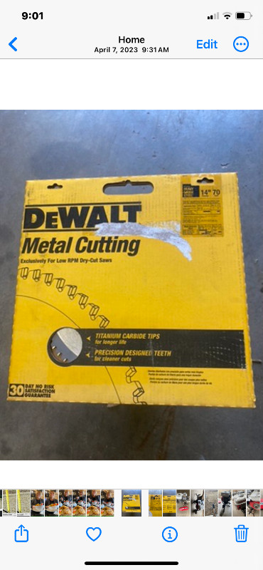 Metal cutting blades 14” in Hand Tools in Renfrew