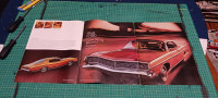 VINTAGE 1968 FORD LTD & XL 14 X 32 CLASSIC CAR AD / AFFICHE